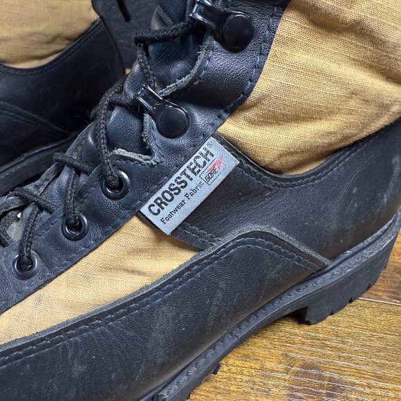 Crosstech PowerToe 6000 Black‎ Tan Leather Cordura Tactical Boots Mens 8.0 EE main image 5